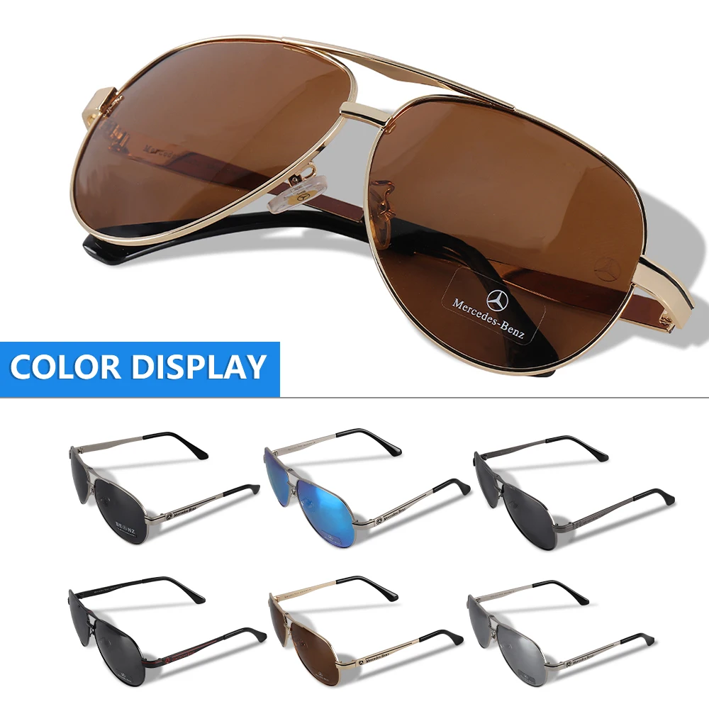

Hot Car Logo Sunglasses Driving Glasses Polarized Sun Protection for Mercedes Benz W177 CLS GLA GLC GLC GLK GLS SLK Car Sticker