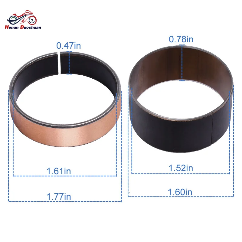 Fork Guide Bushing Bronze Kit For Yamaha DT WR YZ FZN TY TZ 125 150 200 230 250 XJR XT XVS Majesty YP FZS Fazer XJ 400 500 600