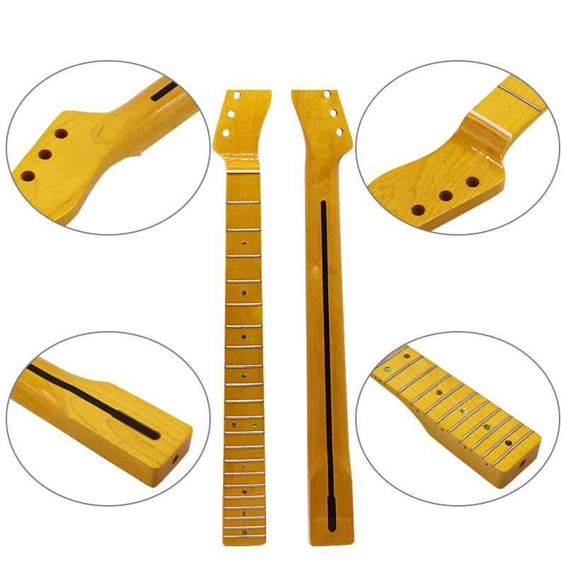 Guitar Neck Canada Maple Electric Guitar Neck 6 Strings Guitar Arm Glossy 21 Frets 22 Frets 5.65cm Heel Width