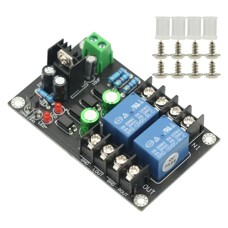 DC12-16V 300WX2 Audio Speaker Protection Board Delay 2 channels DC Protection board for Class A Digital amplifier Board Module