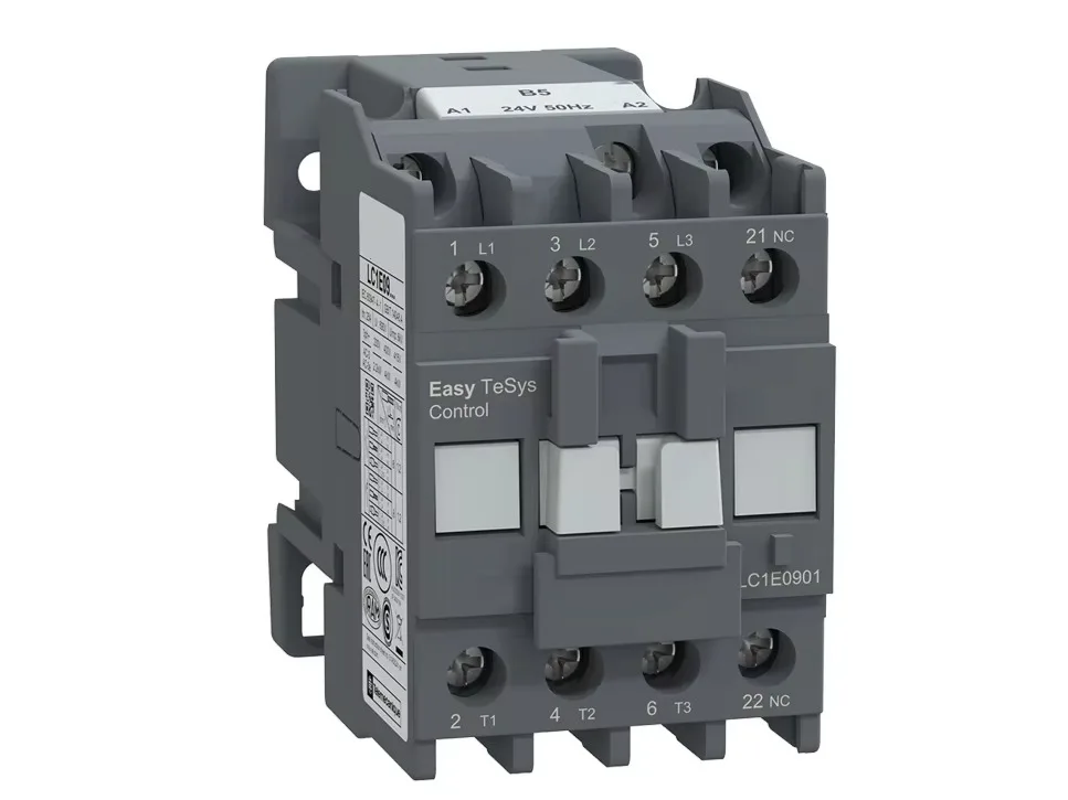 SCHNE1DER LC1D32M7 TeSys Deca Series Contactors 3 Poles Main Contacts 32A 220V AC/DC 50/60Hz Coil Screw Clamp Terminals Din Rail