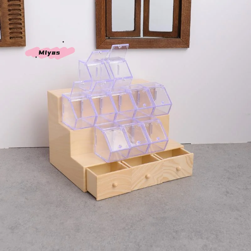 1/12 Schaal Dollhouse Mini Supermarkt Scène Decoratie - Opslag Display Rack met Lollipops voor Fantasiespel Speelgoed