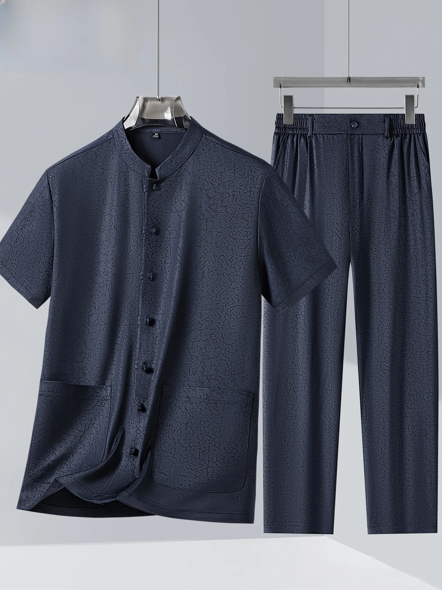 chemise-legere-en-soie-a-manches-courtes-style-papa-vetement-d'ete-traditionnel-chinois-sensation-de-fraicheur-costume-tang-en-soie-pour-homme