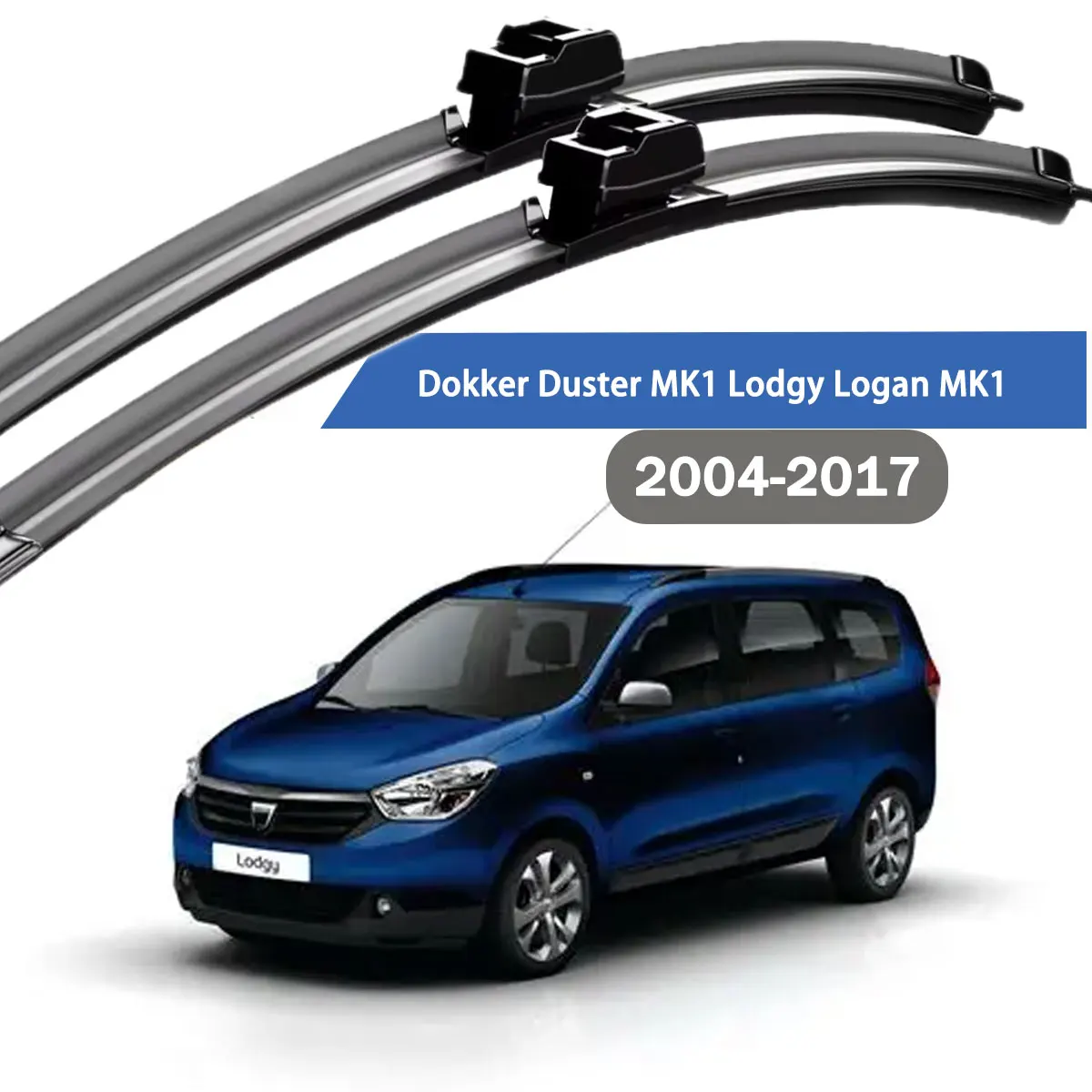 

Front Windshield Windscreen Wiper Blades Carbon Fibre Wipers For Dacia Renault Dokker Duster MK1 Lodgy Logan MK1 2004-2017