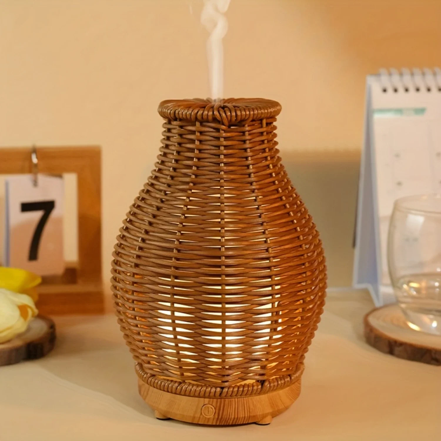 Air Humidifier Diffuser for Quiet Bedroom and Productive Office Environment - Ultrasonic Cool Mist Aromatherapy Diffuser with Ad