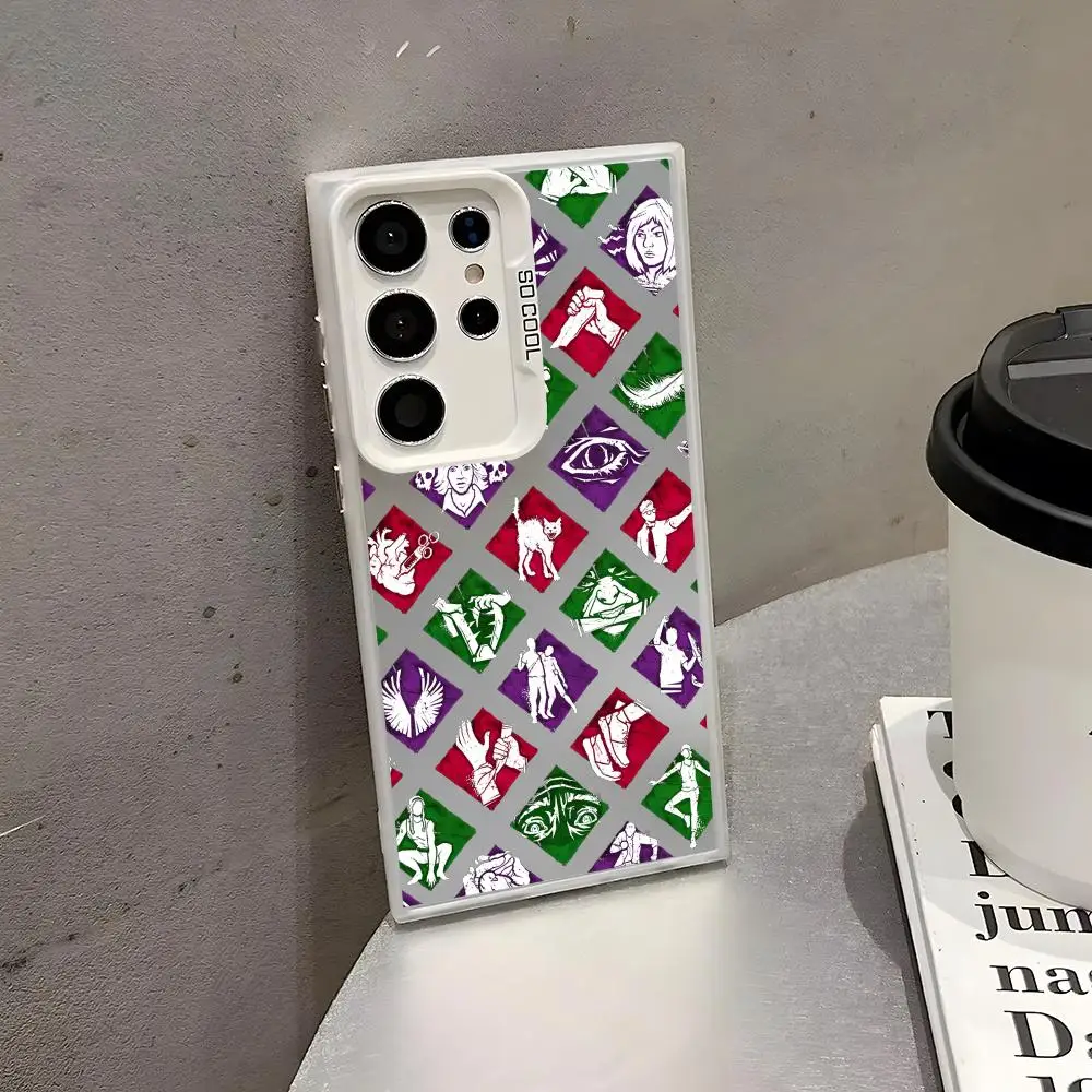 Jogo d-dead by d-daylight caso de telefone para samsung galaxy s25 edge s24 s23 s22 s21 s20 ultra funda colorido prata caso de telefone