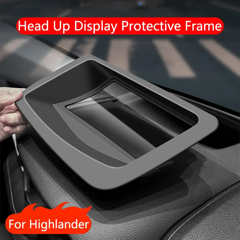 Car Head-up Display Protective Cover For Toyota Highlander Crown Lu Fang 2022 2023 Central HUD Dust Cover Auto Accessories