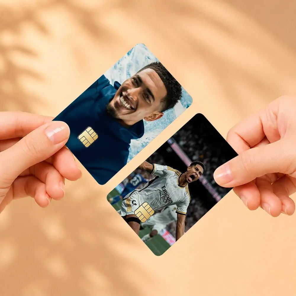 Vinilo Adhesivo con Diseño del Futbolista J-Jude B-Bellingham para Tarjetas de Crédito y Débito, Resistente al Agua