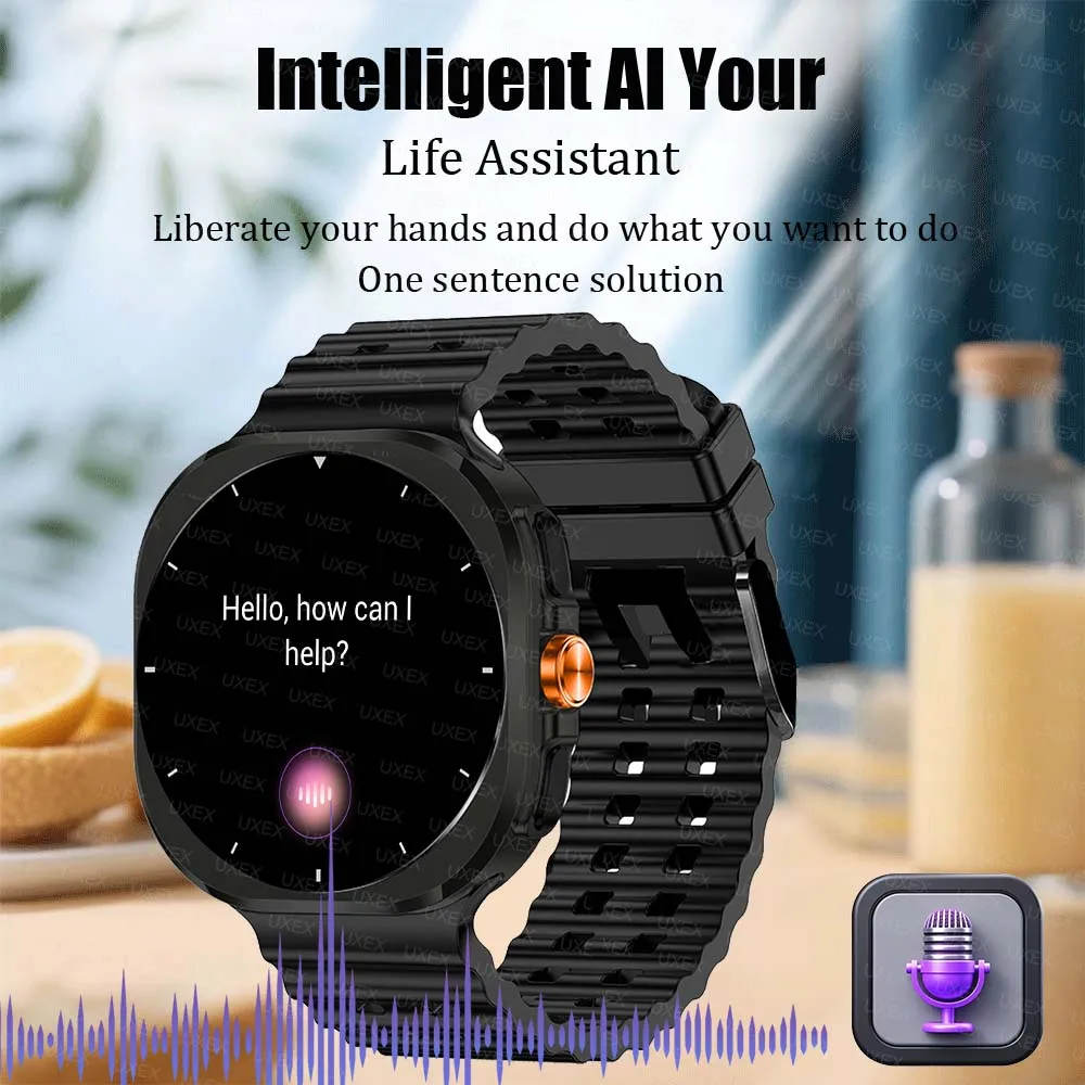 สมาร์ทวอทช์ไร้สายสำหรับธุรกิจโทรขาย รุ่นผู้ชาย หน้าจอ 1.52 นิ้ว HD ของขวัญคริสต์มาส เครื่องติดตามสุขภาพ นาฬิกาปรับแต่งรูปภาพได้ สำหรับผู้หญิง ออกกำลังกาย รองรับ Android และ iOS