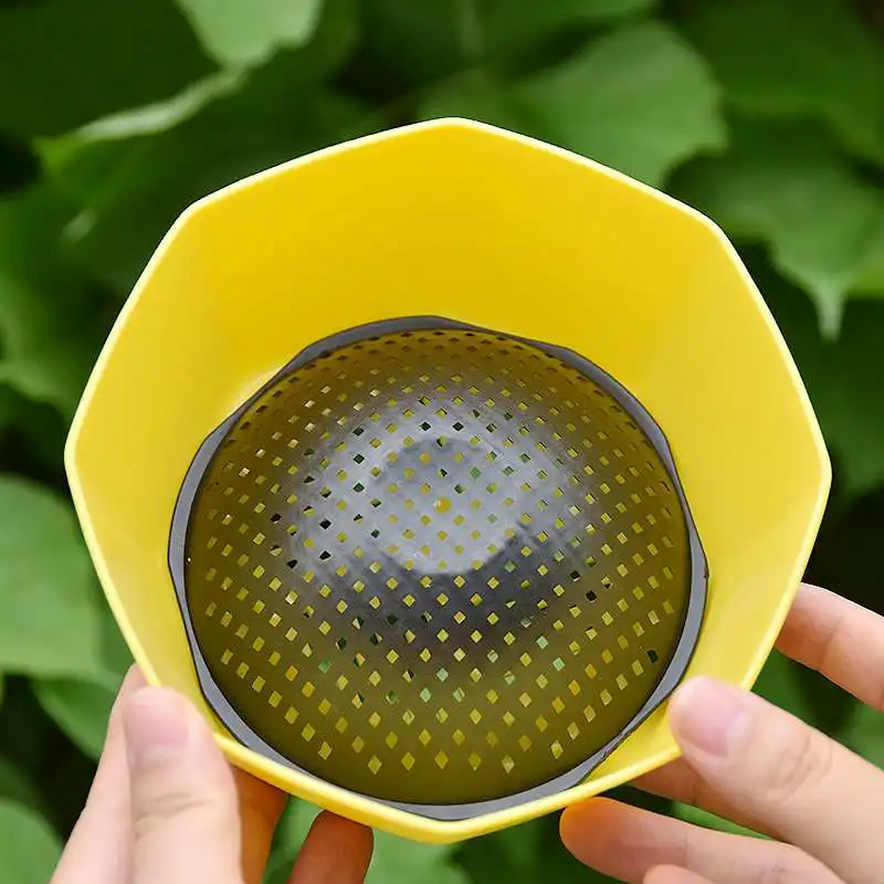 20 قطعة صينية وعاء الزهور الزهرية أسفل شبكة حصيرة زارع النبات مانعة للتسرب تنفس الصرف طوقا منع فقدان التربة وسادة شبكية #4