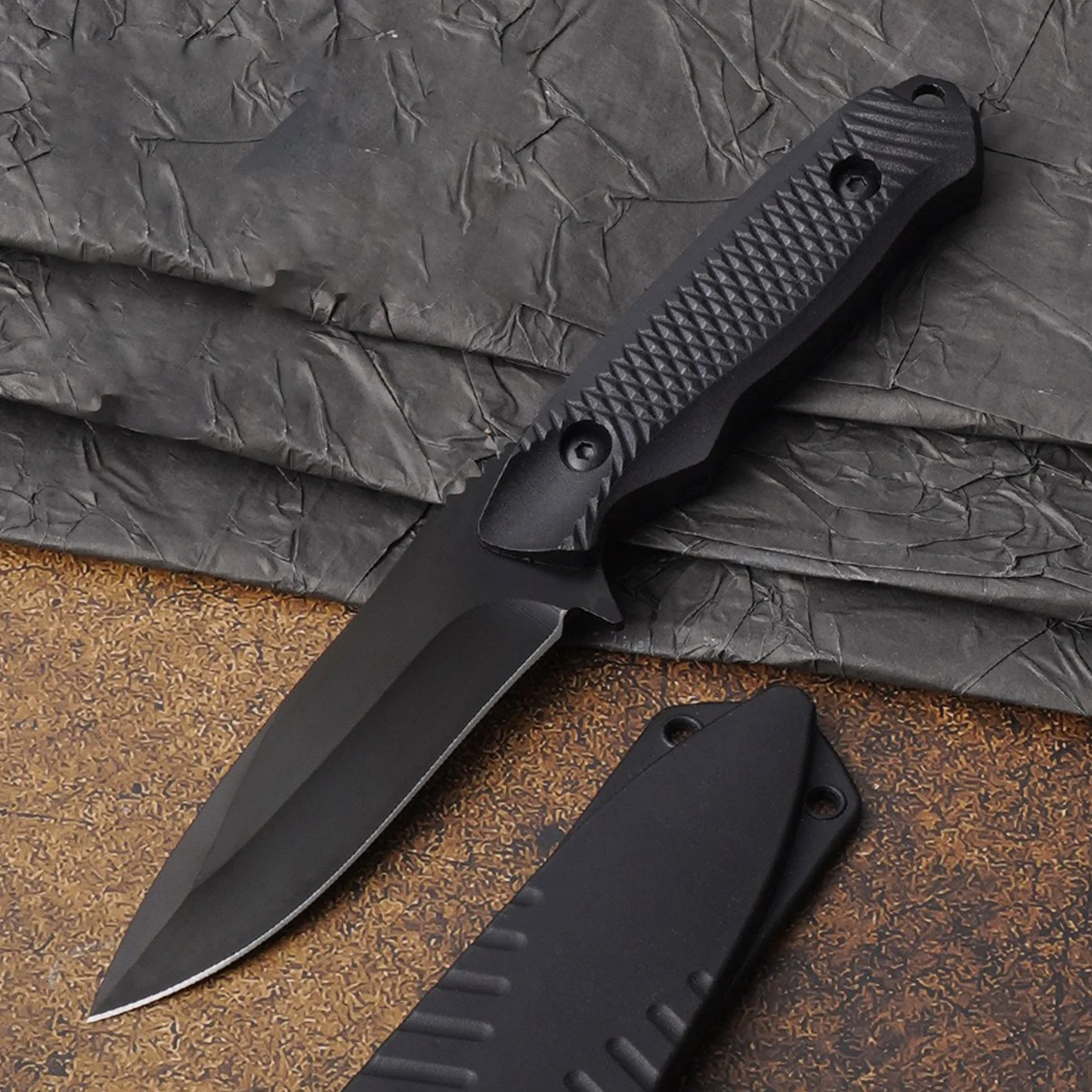 Black Blade Fruit Knife, High-End Multi-Function Knife, Western Knife, Steak Knife, Barbecue Knife, Peeling Knife