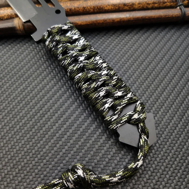 Real CS GO Paracord knife Counter Strike Tactical Straight cutter coltelli da caccia guaina da campeggio sopravvivenza coltello colorato