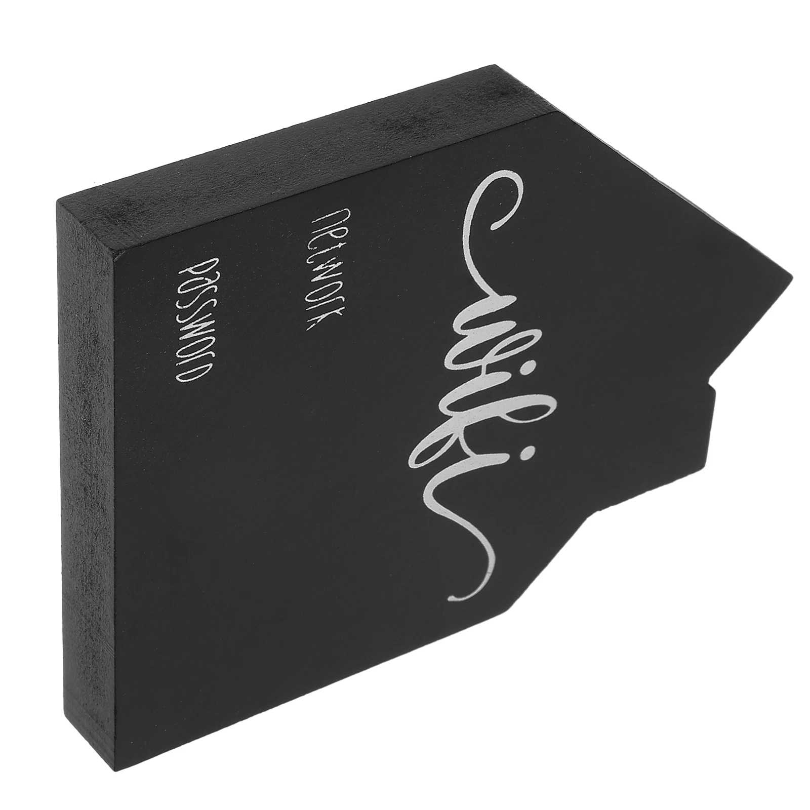 

1pcs 1 Wooden Wifi Password Sign Blackboard for Home Hotel Guest Room Decorative Wireless Network Reminder with Black Color