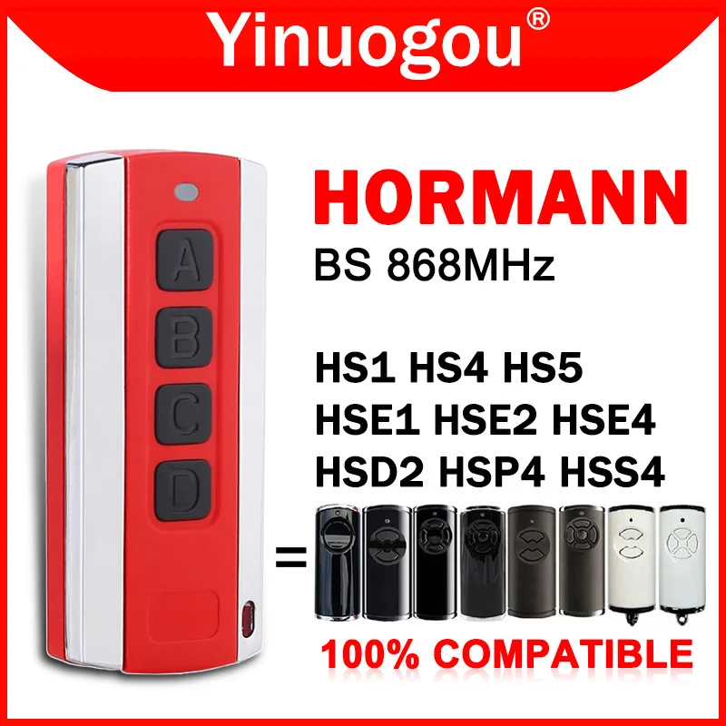 For HORMANN HSE1 HSE2 HSE4 HS1 HS4 HS5 HSS4 HSP4 HSD2 868 BS Garage Door Remote Control Duplicator 868.3MHz Gate Control Opener