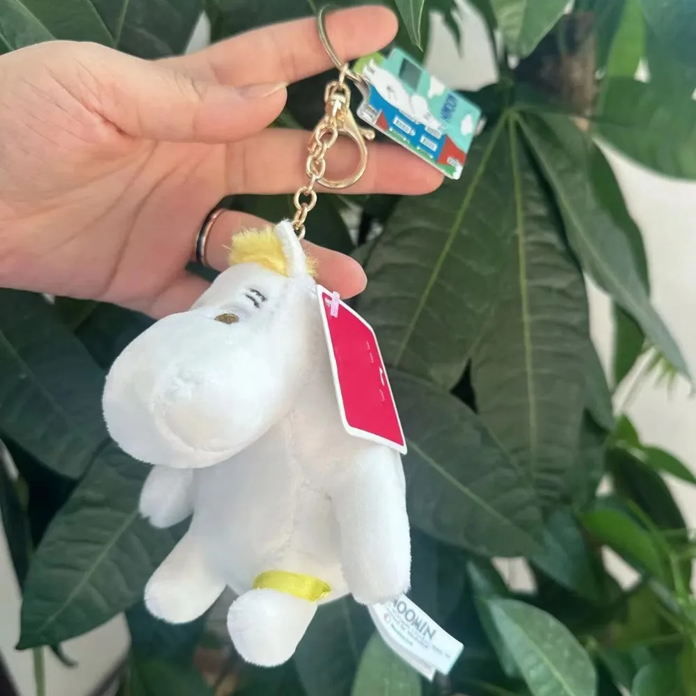 Bag Charm Mini Moo Deng Key Ring Anti-loss Popular Bouncing Pig Mu Dang Doll Plush Thai Style Dwarf Hippo Pendant Friends