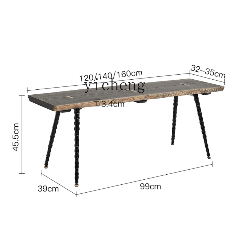 

YY Retro Bed End Stool Simple Home Dining Table Bench Modern Bench