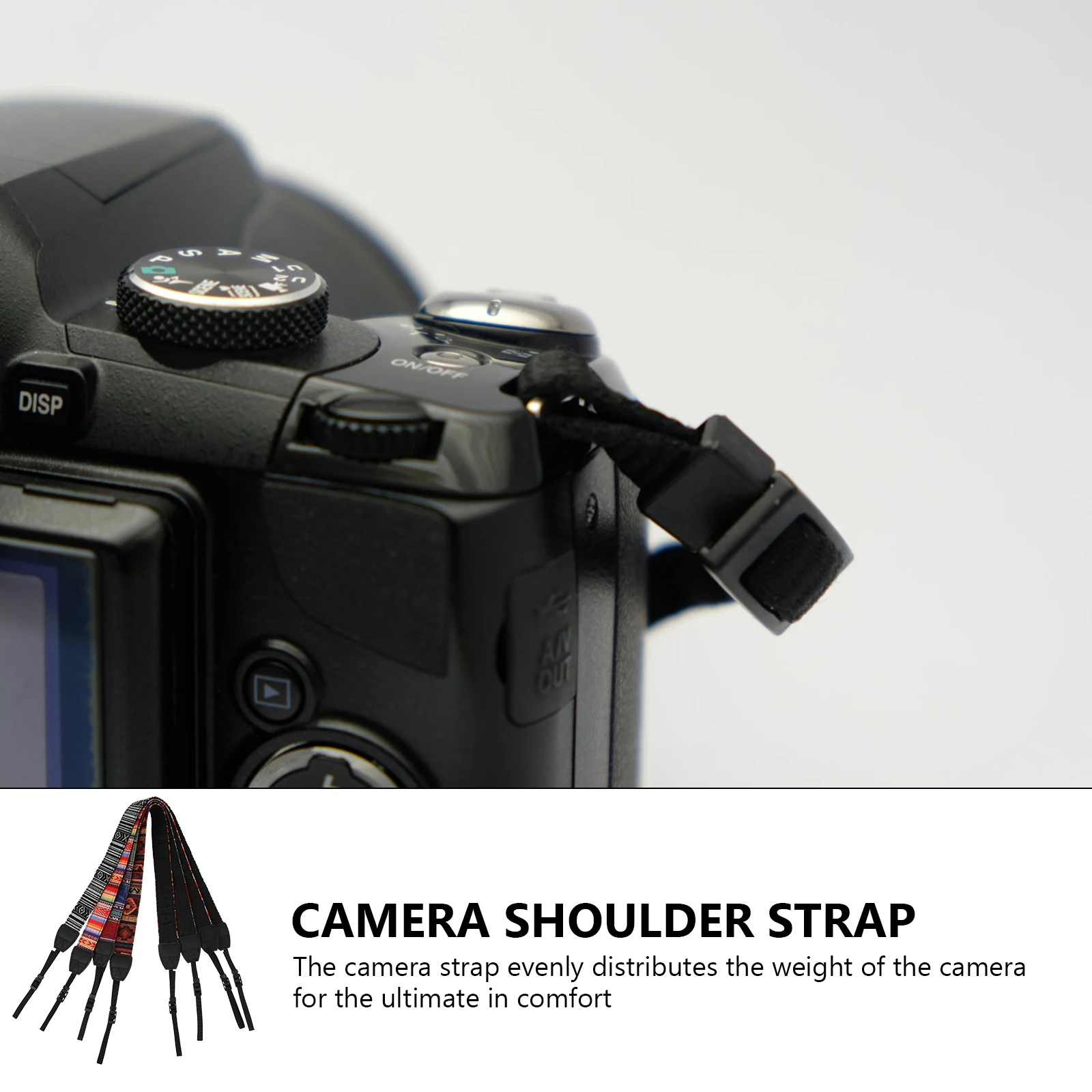 

4 Pcs Ethnic Style Camera Shoulder Strap Nylon Belt National for Travel Adjustable Neck