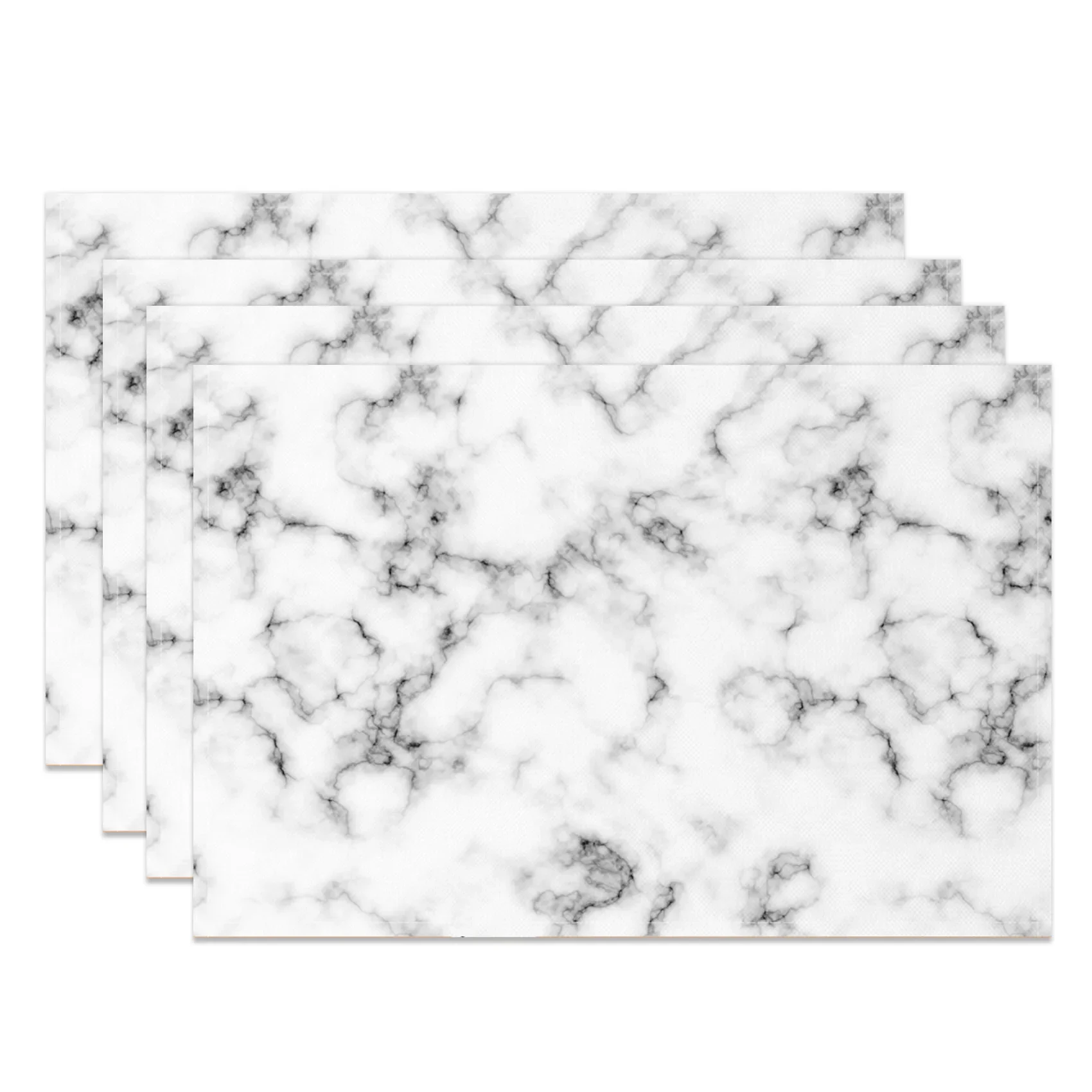 1PC Abstract Art Table Mats Modern Marble Ink Wash Pattern Waterproof Heat Placemats Dining Table Table decoration