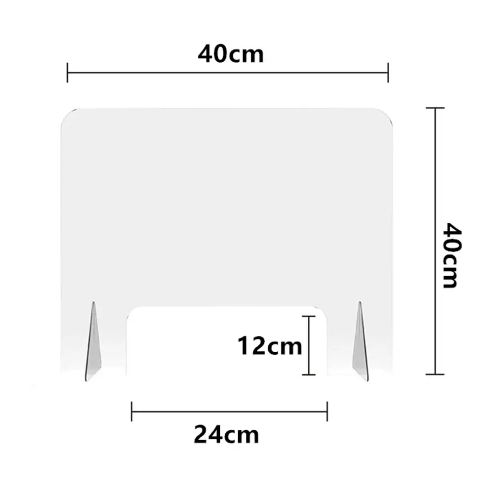 

Desk Anti-droplet Acrylic Board Office Plate Isolation Prevention Baffles