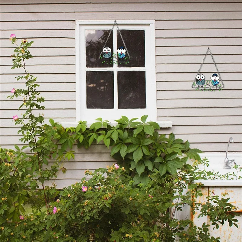 Leuke Cartoon Thwo Uil Hanger Kleur Uil Hanger Huis Tuin Decoratie Deur Hangende Decoraties, Een Duurzaam Gemakkelijk te gebruiken