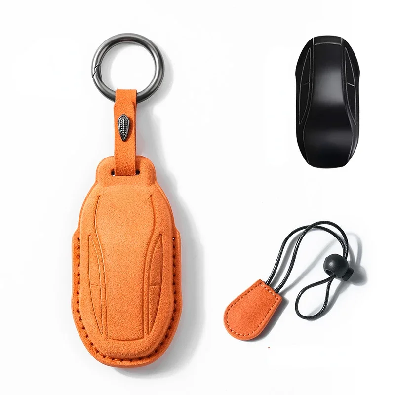 For IM 2022 L7 2023 LS6 2023 LS7 Suede Car Remote Key Case Cover Available In Four Colors Keychain Accesorios