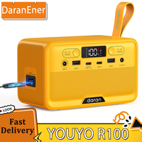 DaranEner YOUYO R100 100W Portable Power Station, 4x USB, 1x DC and 2x AC Ports, 89.6Wh LiFePO4, LED & Compact