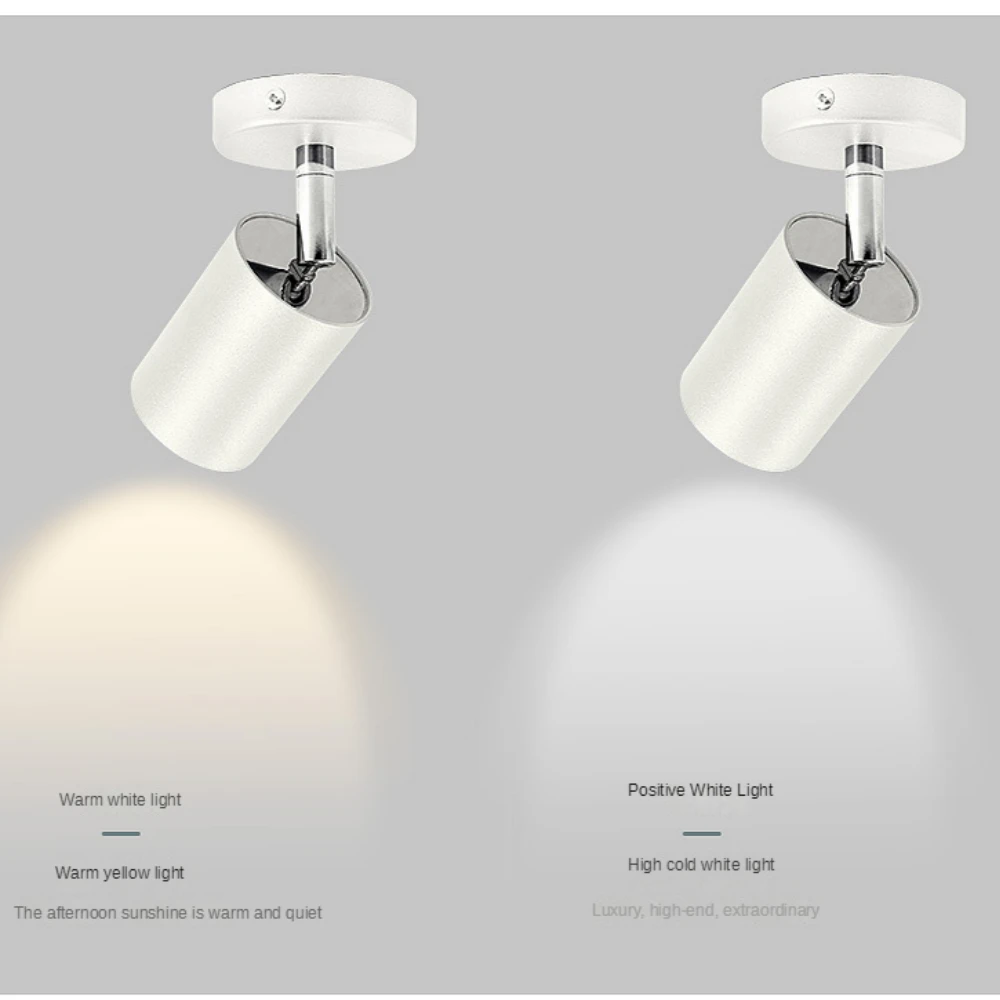 북유럽 천장 조명, 싱글 헤드, 3 회전 스포트라이트, 거실 침실 다이닝 룸, 클로크룸 조명기구