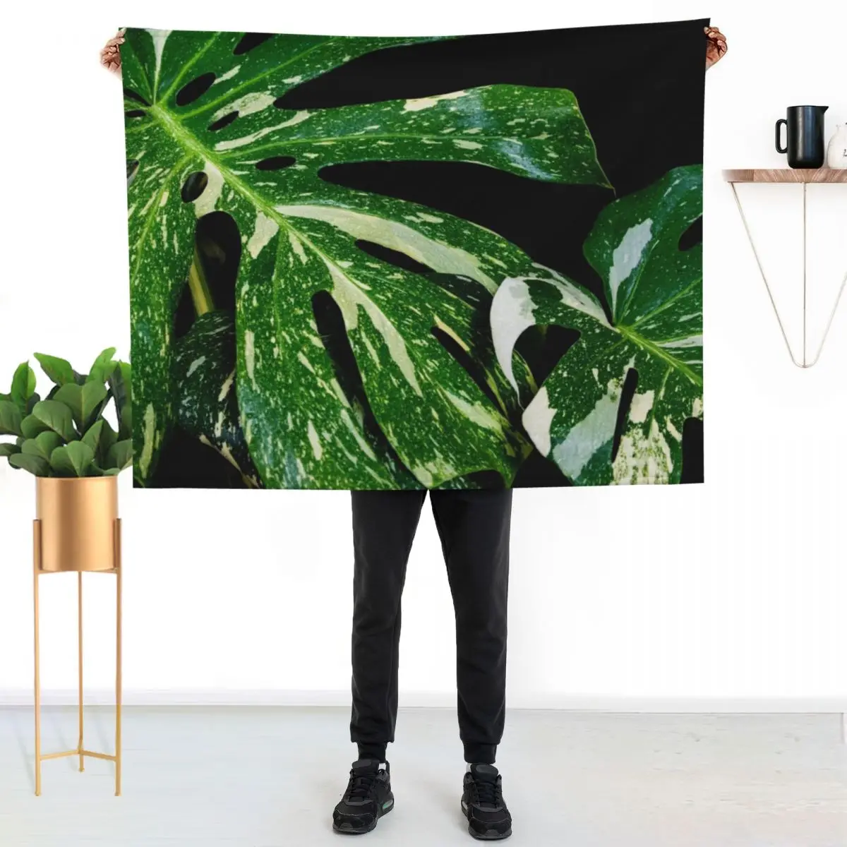 Monstera Thai Constellation Throw Blanket For Baby Sofas Luxury Designer Retros Bed Fashionable Luxury Brand Blankets