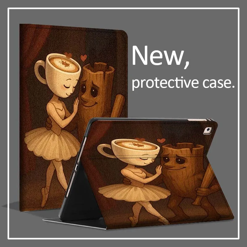 

Кофейная чашка балерина для Huawei MatePad 5, 10, 11, 13, 3, X9a X8a V7 6, 11,5, 13,3, защитный чехол для планшета