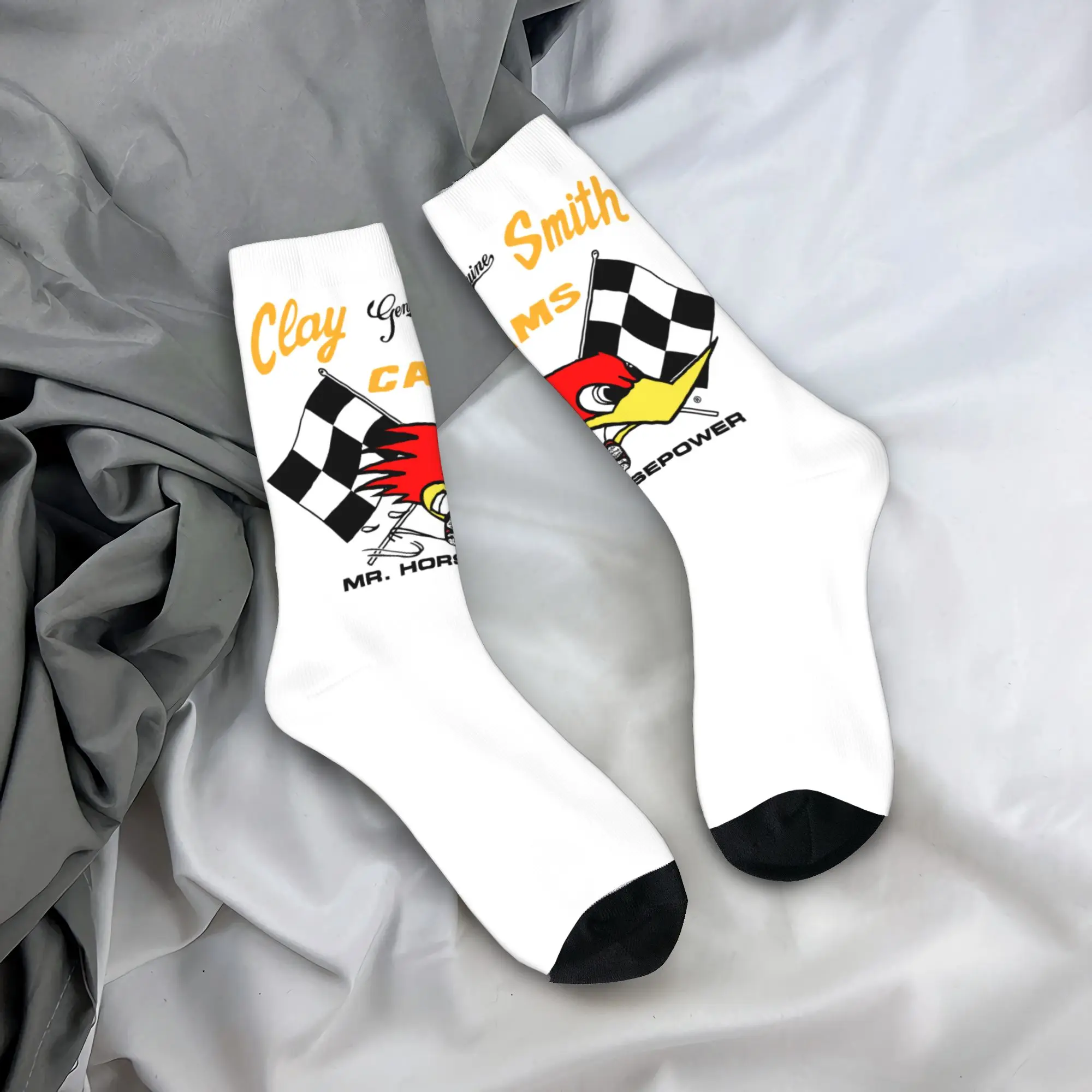 

Custom Kawaii Print Clay Smith Cams Socks Stretch Summer Autumn Winter Mr. Horsepower Racing Motor Motocross Crew Socks