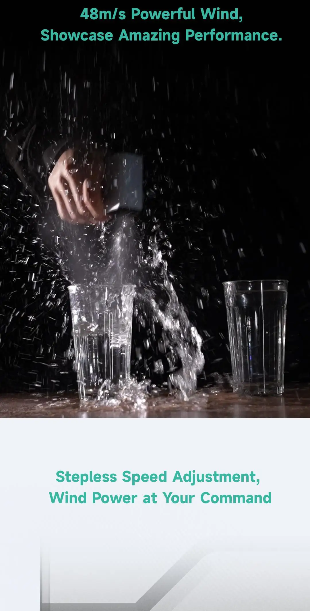 KICA Jetfan Ultra 45m/s منفضة هواء مضغوطة منفاخ كهربائي أضواء LED محمولة لاسلكية 116000   دورة في الدقيقة قابلة للشحن 4000 مللي أمبير