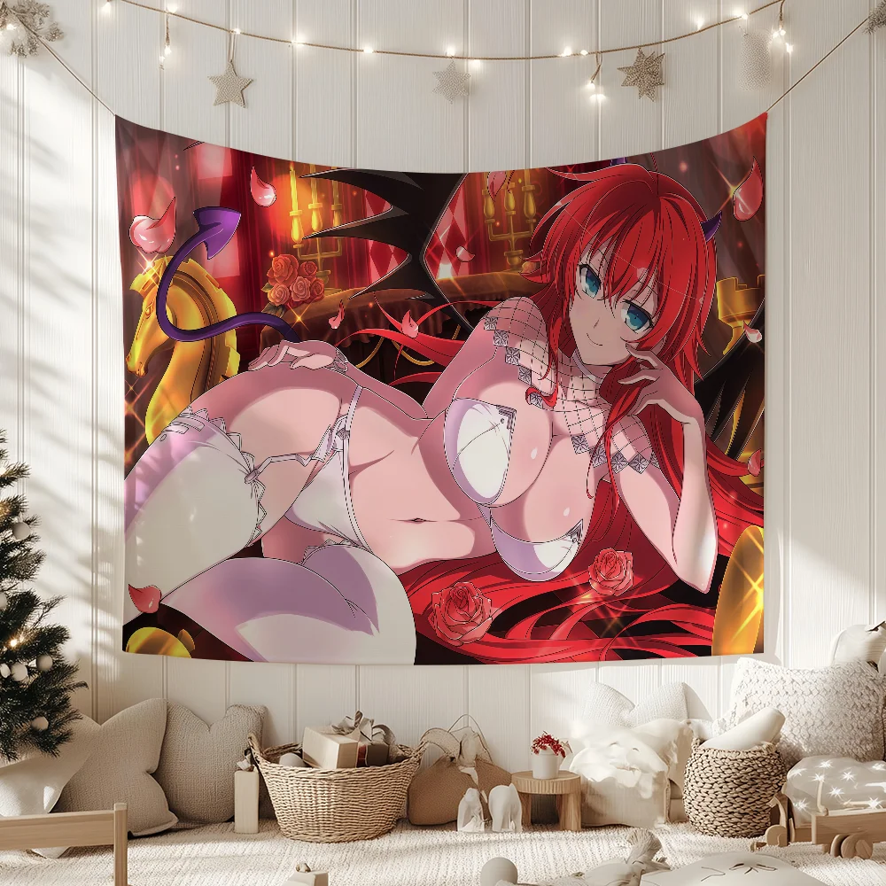 Anime High School D-dxd-S Rias Gremory flag For Garden Party Living Room Home Wall Decor Banner Bedroom Outdoor Tapestry