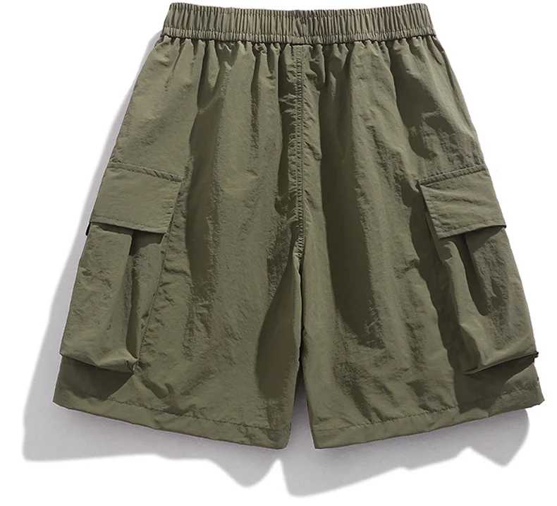 Skateboard-Shorts für Damen, Sommer, lässig, lockere Shorts mit Gürtel, Herren, große Tasche, Cargo-Shorts, atmungsaktiv, Bermuda, gerade Shorts – Detail 13