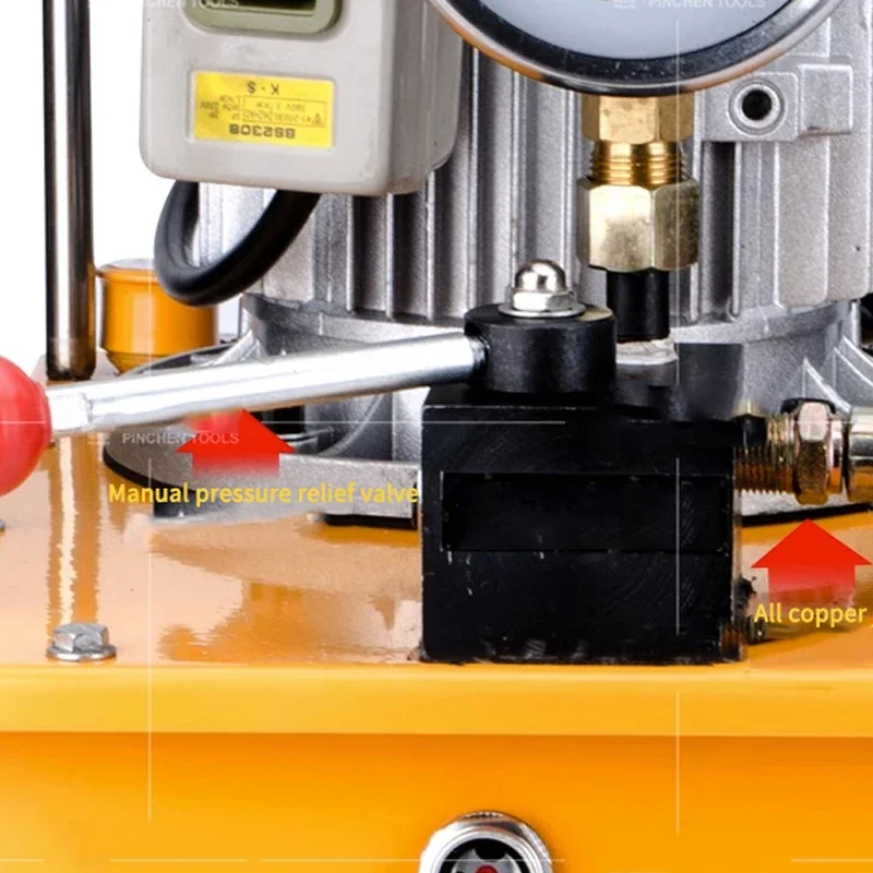 

Гидравлический электрический насос сверхвысокого давления — станция гидравлического масла мощностью 1500 Вт с ручным/ножным переключателем, одноконтурным масляным насосом и соленоидом