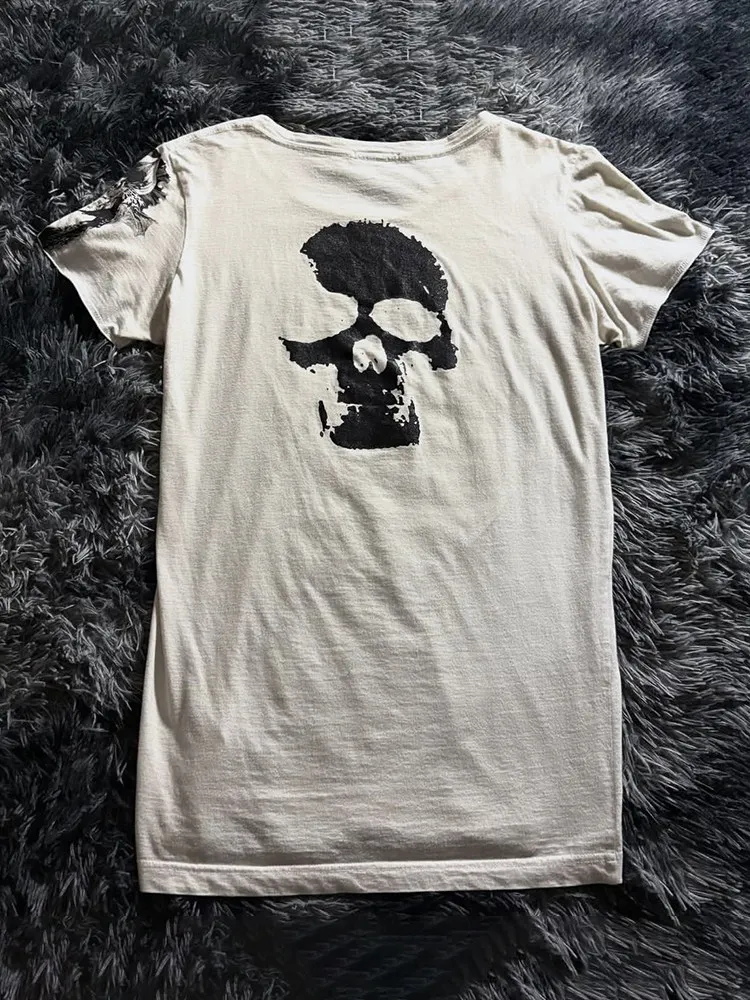 

LGB Pioneer Visual BEDROCK Ultra Rare Printed Punk Style Crew Neck Short Sleeve T-Shirt