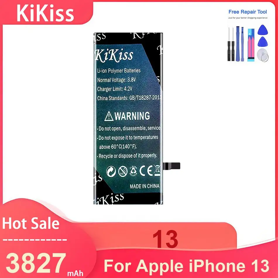 

Аккумулятор для мобильного телефона KiKiss для Apple iPhone 13, 13, 3827 мАч