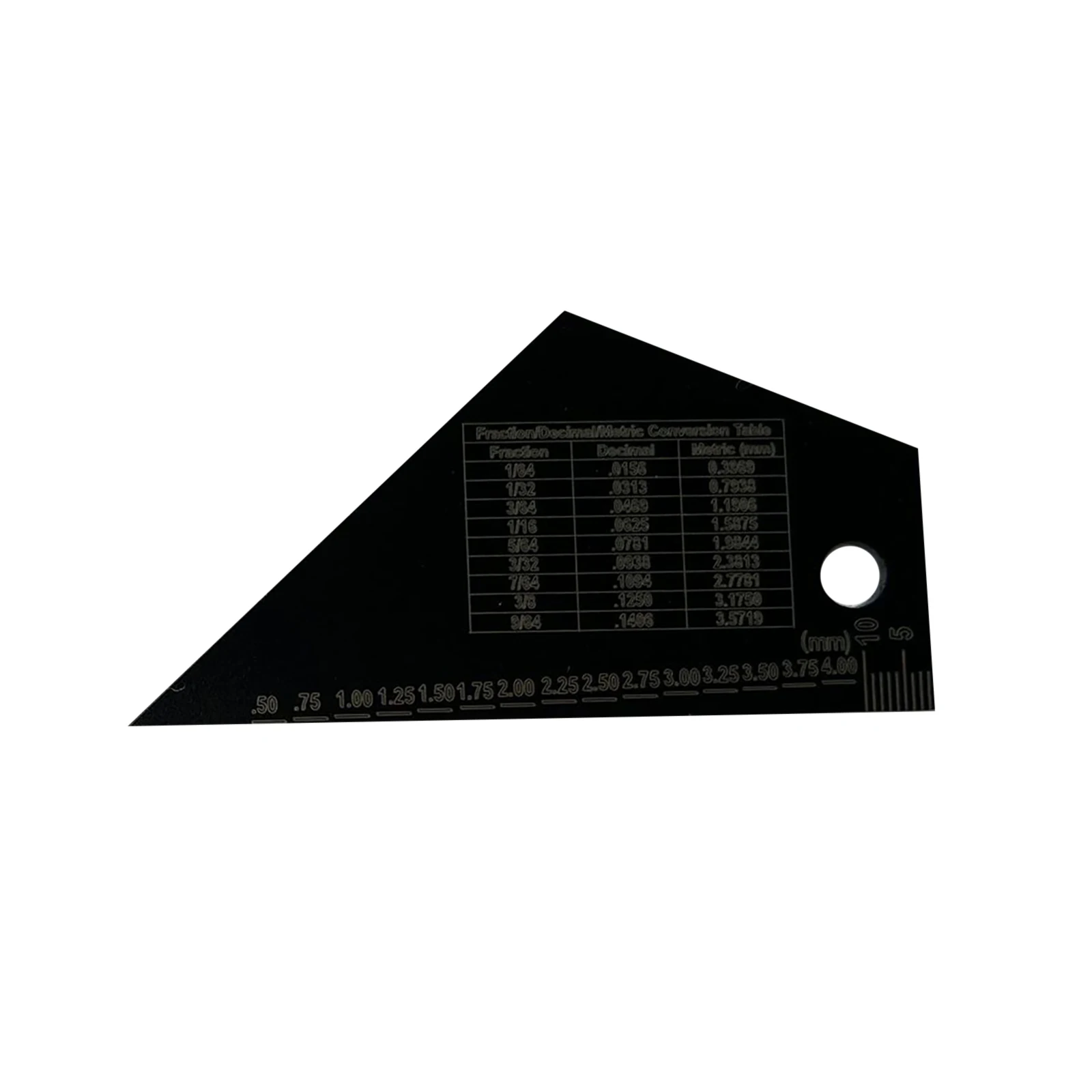 1 قطعة الفولاذ المقاوم للصدأ الرقبة الأصابع مسطرة قياس الحنق الروك الغيتار Luthier أداة للجيتار باس الرقبة الأصابع