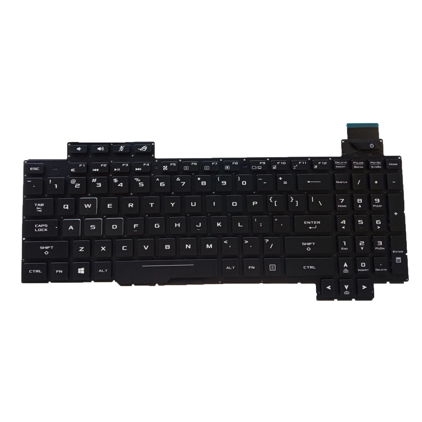 Imagem -03 - Teclado Asus Rog Strix Retroiluminado Eua Gl503ge Gl503vd Gl503vm Gl703ge Gl703vd Novo