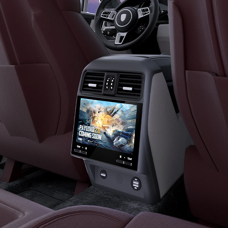 Upgrade Car AC Touch Panel for Porsche Cayenne 2018-2024 New Air Conditioner Panel with Rear Seat Vent Control