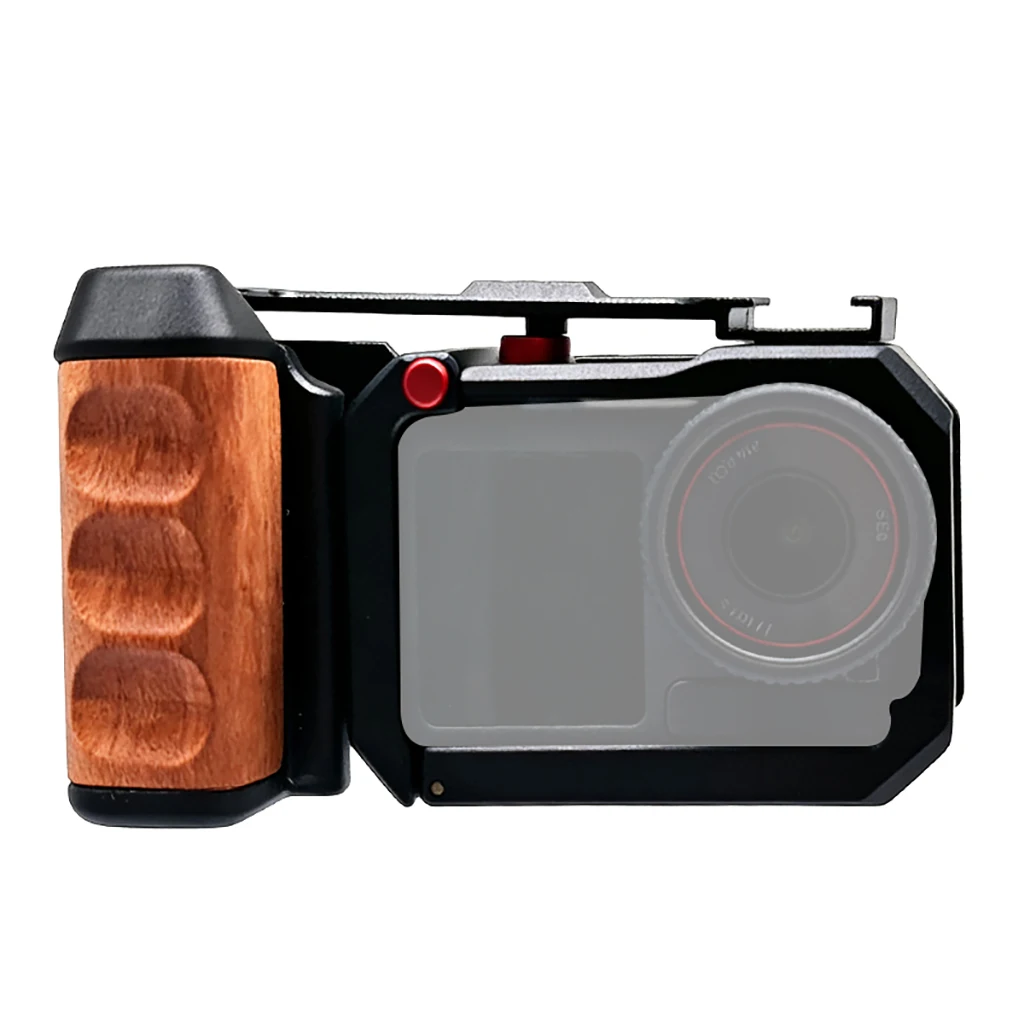 BGNing für DJI OSMO Action6 Kamerakäfig mit Holzgriff, Metallrahmen-Schutzkäfig für OSMO Action 5Pro 4 3 – Detail 18