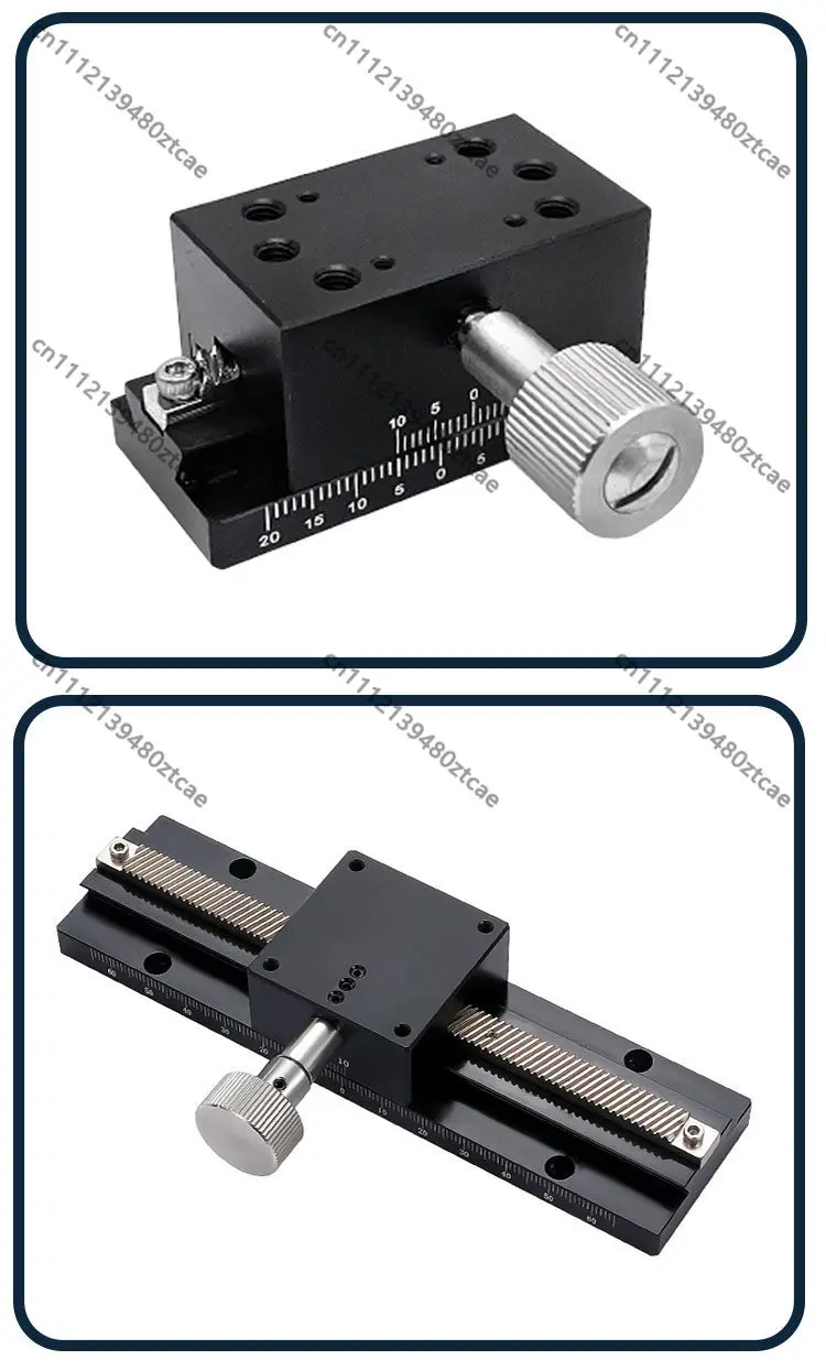 High Precision XAxis Dovetail Linear Stage,Gear Rack Drive Long Travel Manual Fine Tuning Slide Platform for Optical Experiment
