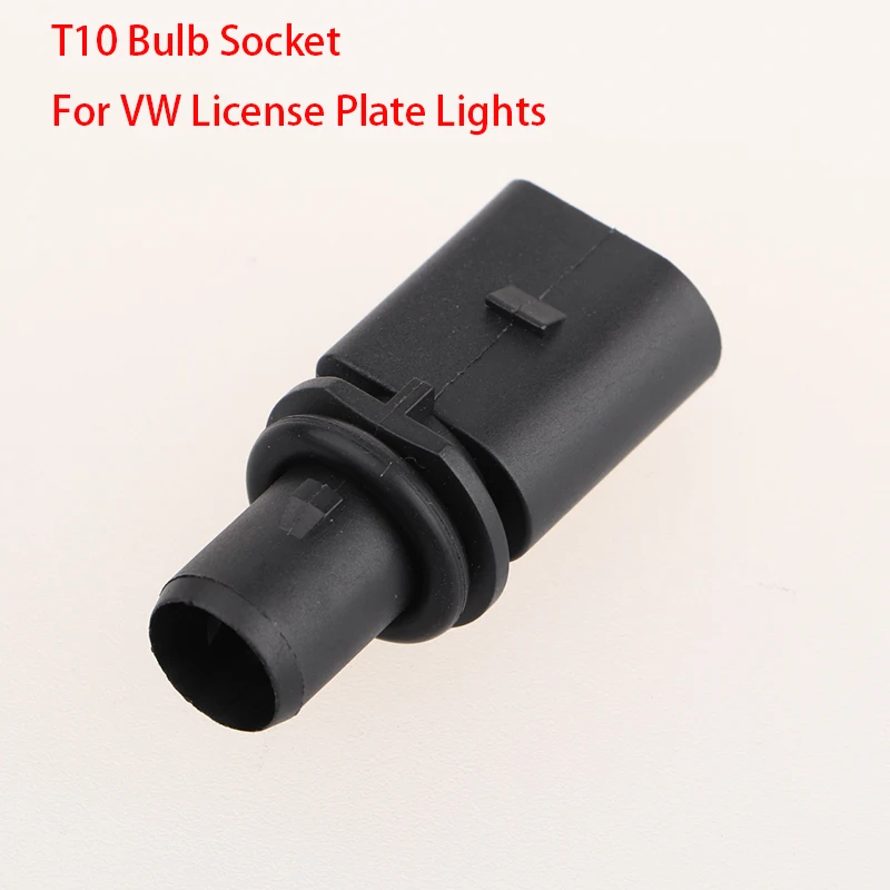 1x For Volkswagen Golf Polo Jetta Bora Santana License Plate Light Bulb T5 T10 Base Socket Lamp Holder Accessories