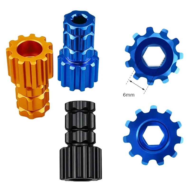 Ferramenta 2 em 1 para Tampa de Pedivela de Bicicleta – Extrator de Tampa de Ajuste para Braço Oco para Pedivela XTR M9100, MTB e Bicicleta de Estrada