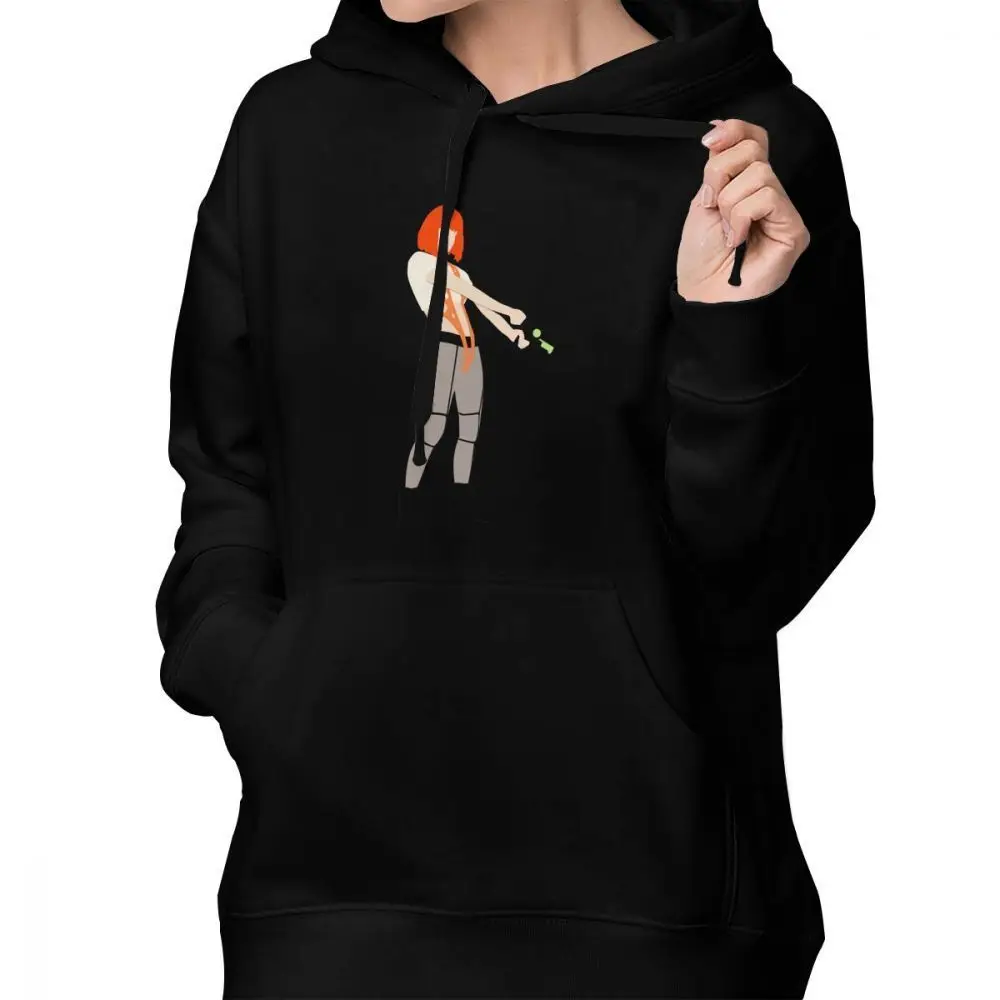 Gray Alien Hoodie The Fifth Element LeeLoo Hoodies Trendy Graphic Hoodies Women Street wear Cotton Large Pullover Hoodie