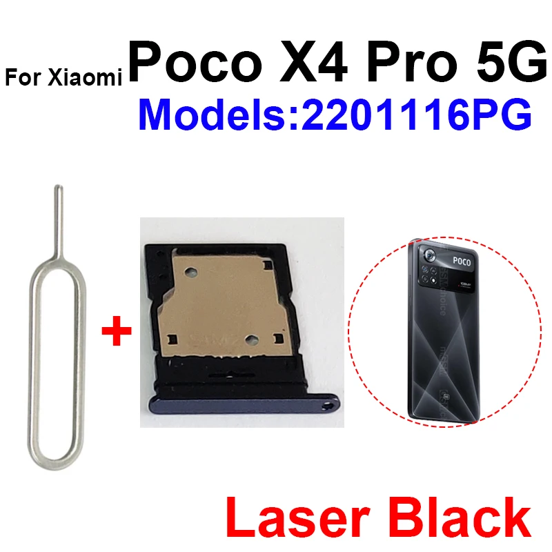 For Xiaomi Poco X4 GT X4 Pro 5G Sim Card Tray SIM Card Slot   Card Reader Holder Replacement Parts