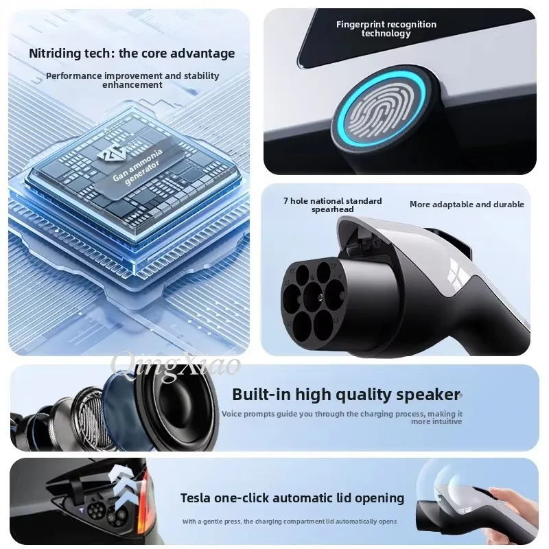 7Kw 32A Ev Charger Type 2 Ac Wall Or Pole Mounted Electric Vehicle Charging Station For Fast Charging With Rfid Card App Control