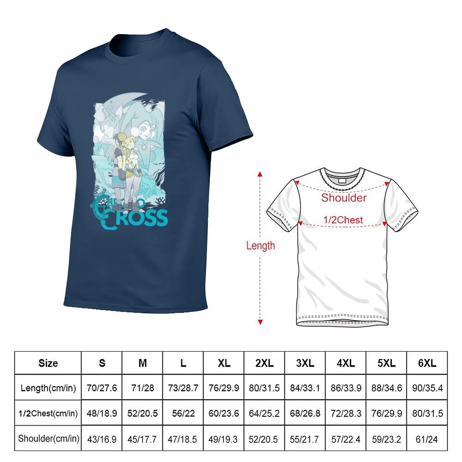 Enjoystick Chrono Cross 34 Basic Novelty Graphics T-Shirt Work Daily Short Sleeve Top