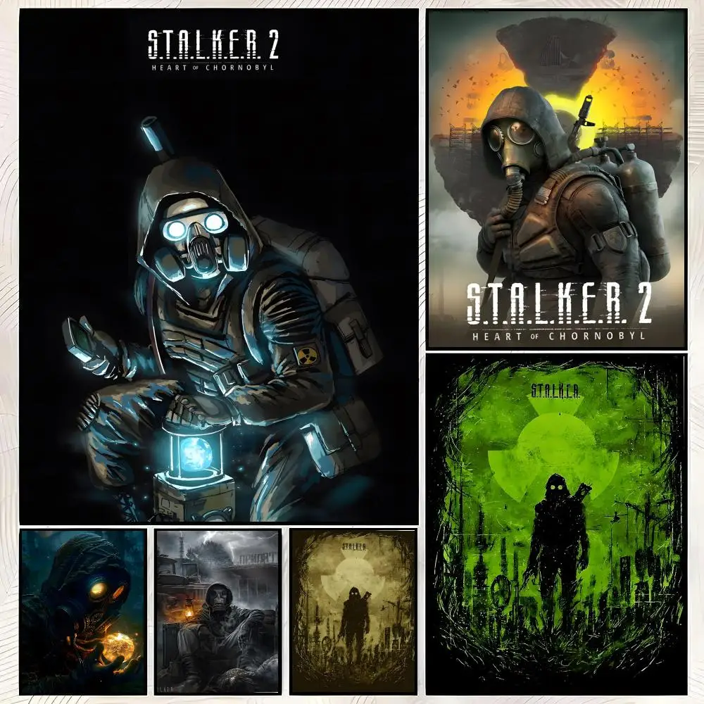 Game S-S.T.A.L.K.E.R. 2: Heart of Chornobyl Poster Vintage PP Paper Wall Art Home Decor Print for Bedroom Living Room Aesthetic