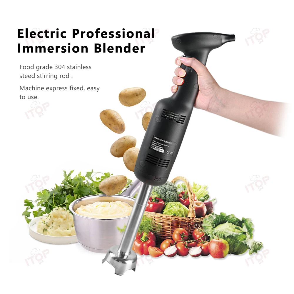 ITOP 270W Handheld Blender Household/ Commercial Immersion Blender Durable Food Mixer Fixed Speed 20000 RPM