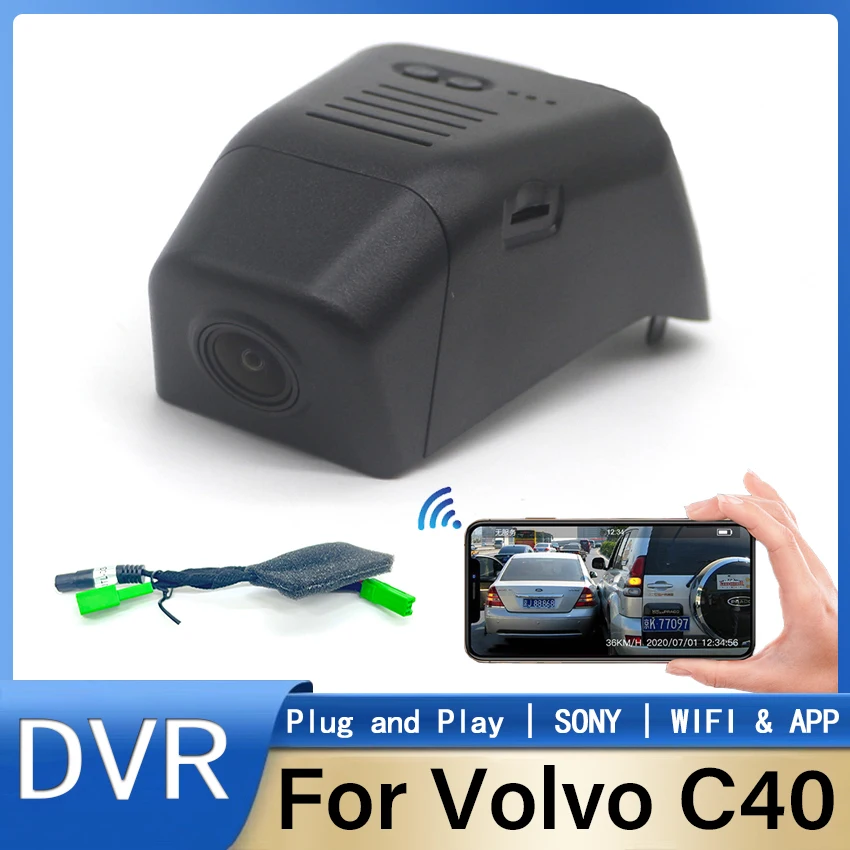 

For Volvo C40 2022-2025 Front and Rear 4K plug and play Dash Cam for Car Camera Recorder Dashcam WIFI Car Dvr Recording Devices